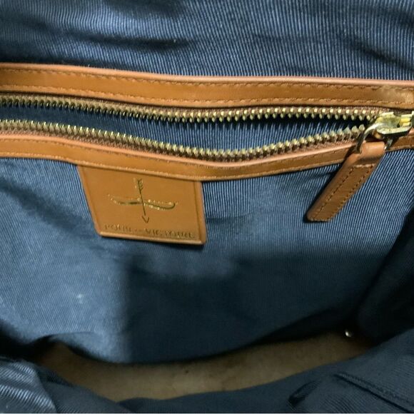 Pour La Victoire Large Tote Bag in Leather and Pony Hair brown side zip - Picture 8 of 12